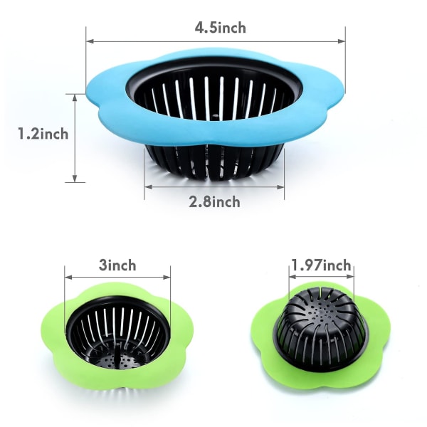 2-pack diskhossil för köksavlopp Silikon diskhossil