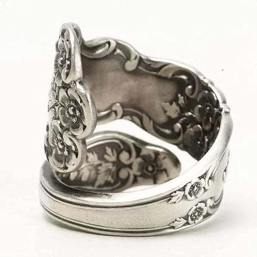 925 Sterling Sølv Justerbar Lagdelt Kæde Ring, Festlige Ringe Til Kvinder (Skedslev)