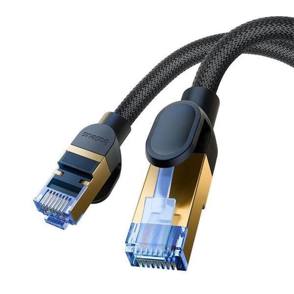 Baseus Internet-kaapeli 2m cat.7 - Punottu Musta 100