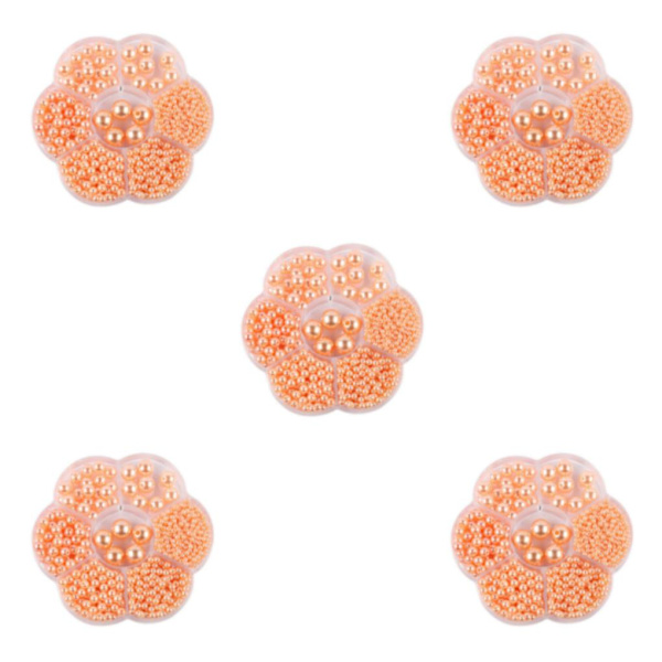 1/2/3/5 1150 st DIY-pärlor för att göra vackra smycken - orange orange 5PCS