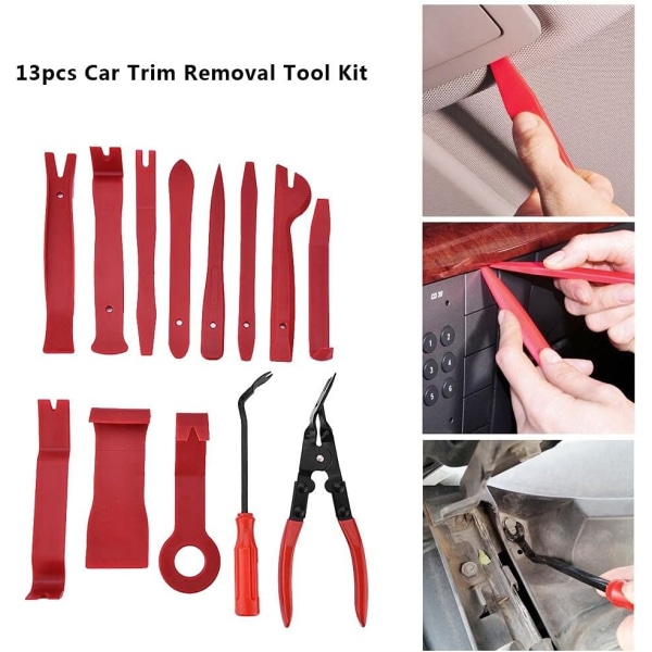 Auton verhoilun poistotyökalut, 13 osaa Universal Car Trim Removal Kit