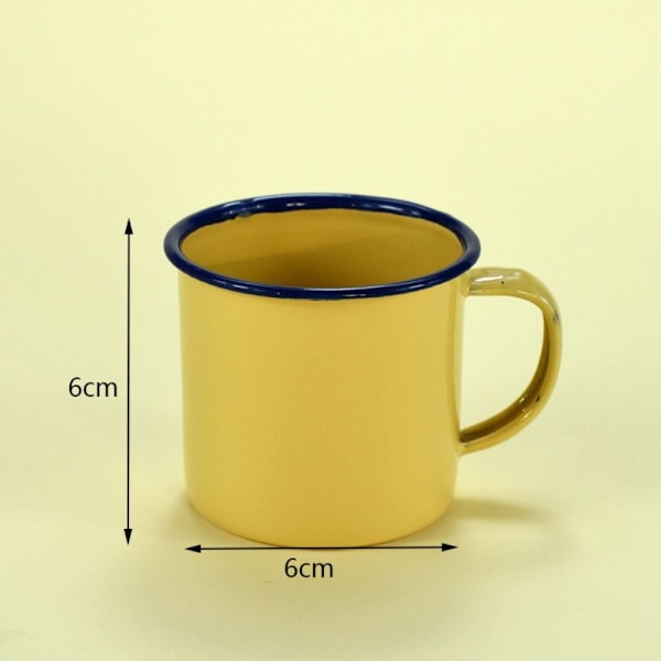 Krus Kopper Emallerede krus GUL Yellow