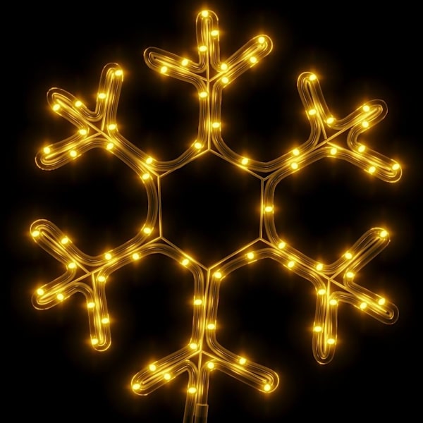 vidaXL Snøflak Lyslenke med LED 2 stk Varmt Hvit 38x37 cm 1800