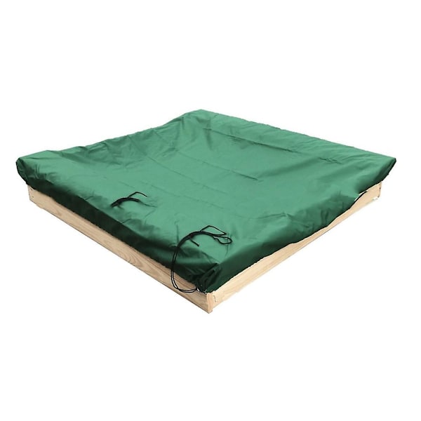 Støvtett beskyttende sandkassedeksel Vanntett Sandkasse Pooldeksel grønn green 200x200x20cm