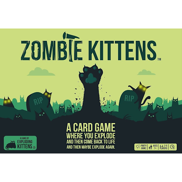 Kortspil - Exploding Kittens Zombie Kittens Nordic-FA-