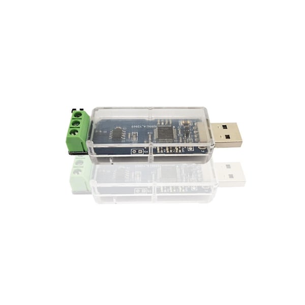 USB til CAN-modul Kan Canbus Debugger Analyzer Adapter Candlelight Tja1051t/3 Nonisol [DB] BlueTransparent