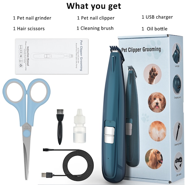 Potetrimmer for hunder Stille hundeklipper Poteshøvel