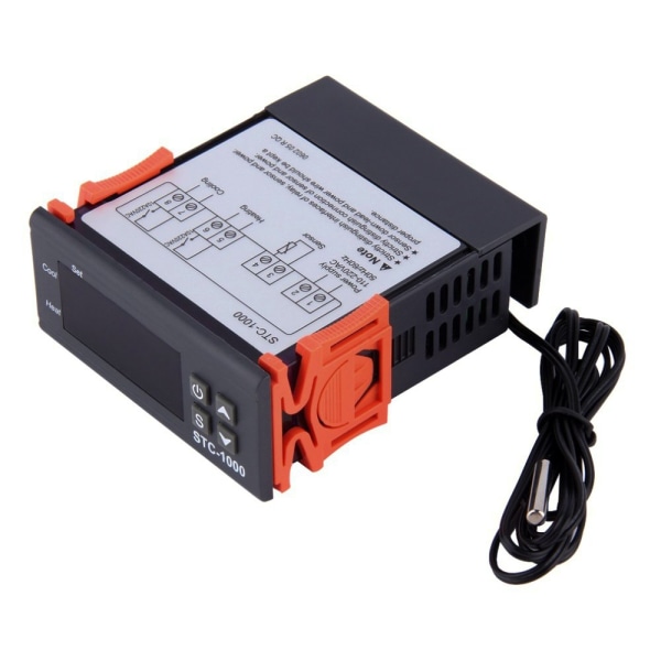 STC-1000 220V Universal Termostat Temperaturregulator Kalibrering Fahrenheit & Celsius Display + Sensorsond