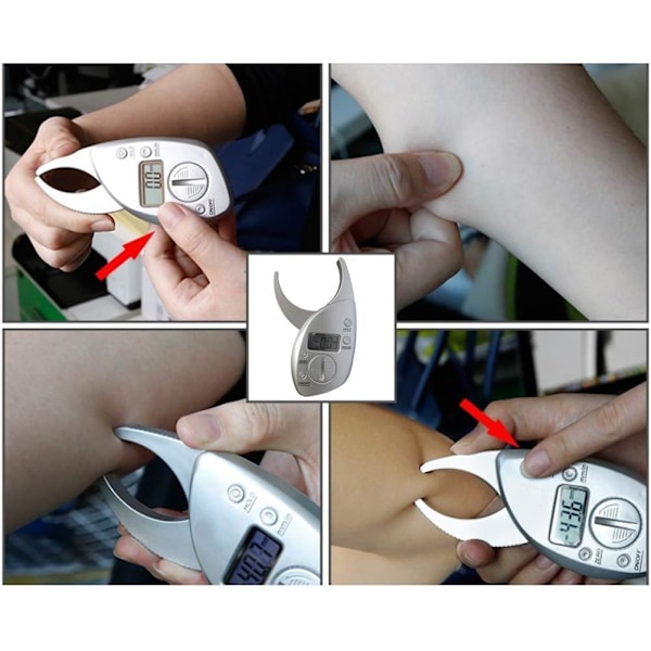 Caliper Fitness Monitor Slimming Electronic Handheld Digital