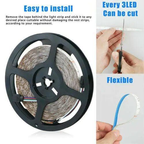 5m IP65 LED-slinga RGB SMD5050 Multicolor 4x multicolor
