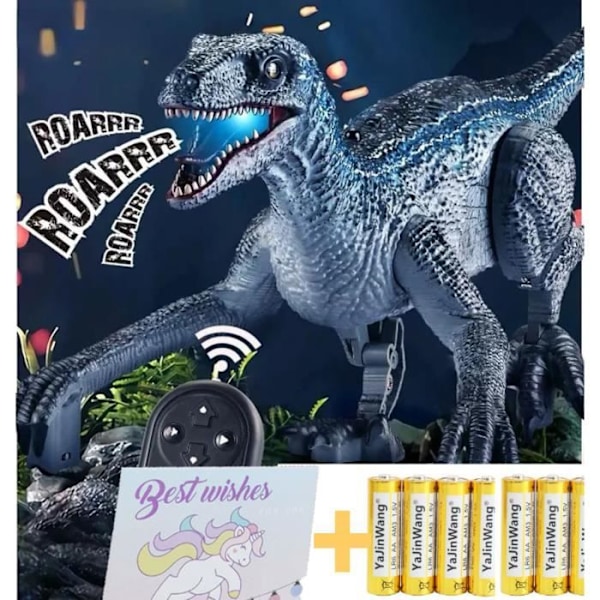 Kaukosäätimellä ohjattava dinosauruslelu Radio-ohjattava robotdinosaurus ohjaimella Lahja lapsille pojille 3 4 5 6+ vuotta