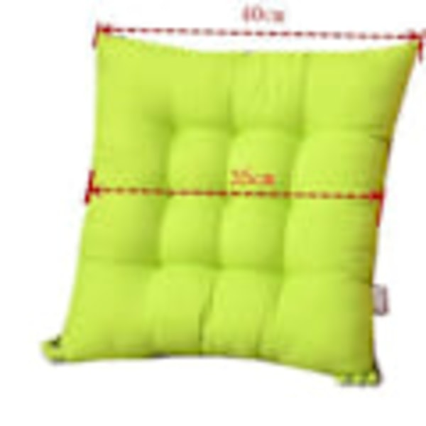 4-delt myke stolputer, stolputer med bånd, stolputer for hageterrasse kjøkken spisestue (40x40cm) svart-XM4-