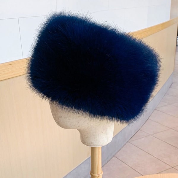 Falsk pelshat Russisk hat ROSA pink