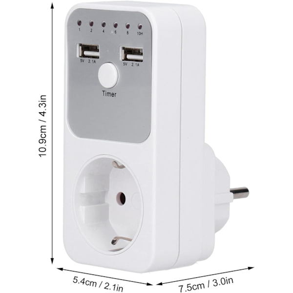 Älykäs digitaalinen lähtölaskenta-ajastin 180~260V USB tietokoneelle P