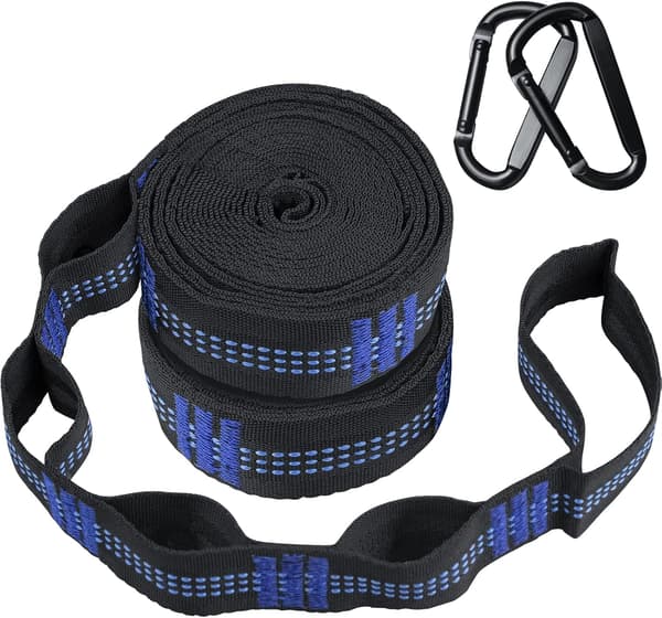 Hammock Straps - Camping Hammock Straps, 20 FT Long Combined, 30+2 Loops, 2000 LBS Heavy Duty Straps-FA-