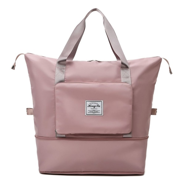Stor kapacitet foldbar rejsetaske Kvinder rejsetaske Pink