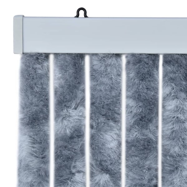 vidaXL Insektgardin sølv 90x200 cm chenille silver 2050