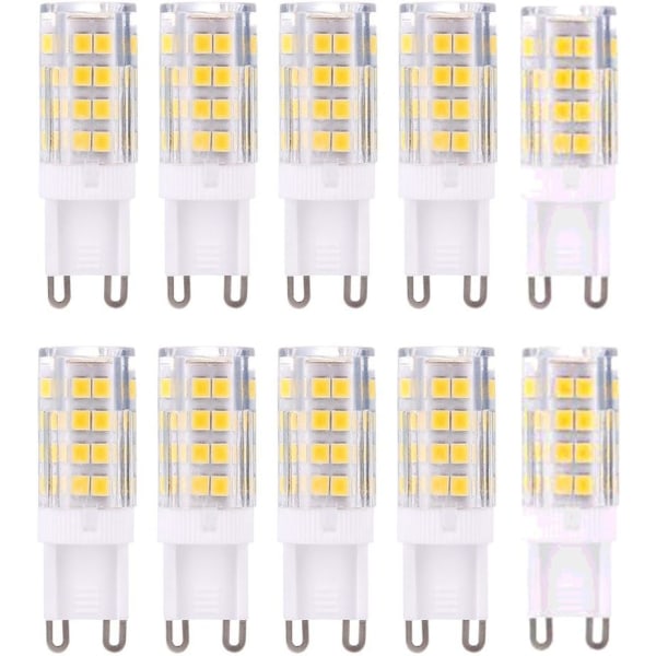 G9 LED-pære glødepærer, varm hvit 3000K 5W G9 LED, 10-pakning