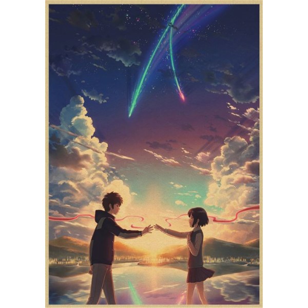 Poster Ditt namn (Kimi No Na Wa) Anime Japonais - 42 x 30 cm