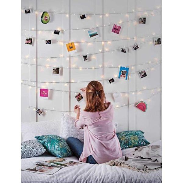 10M 100 LED-lampor med 50 klämmor