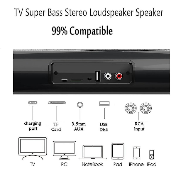 Trådlös Bluetooth Soundbar-högtalare
