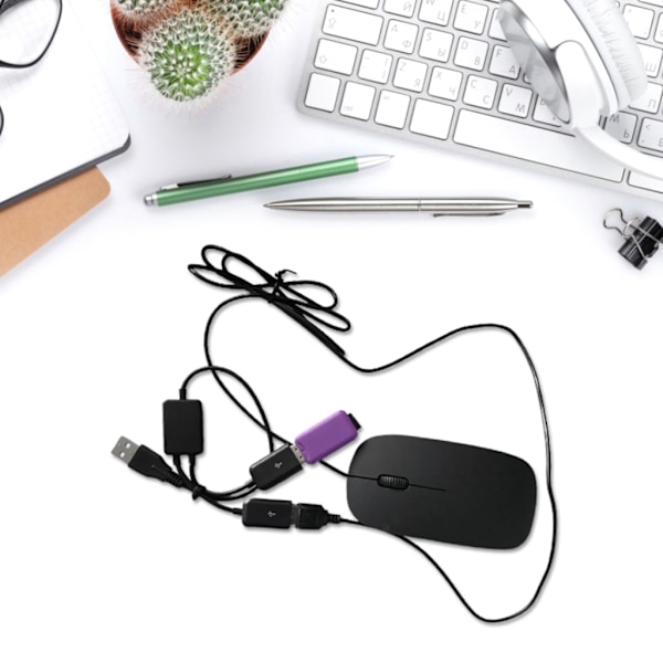 USB-splitter Y-kabel USB 1 hane till 2 hona förlängningssladdkontakt Dubbel USB-port Extender Hub Dataladdare Adapter