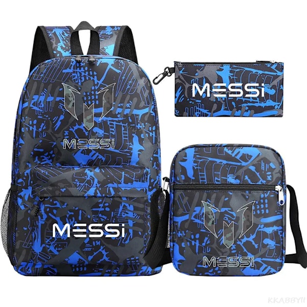 Jalkapallo Messi -reppu 3 osaa plum