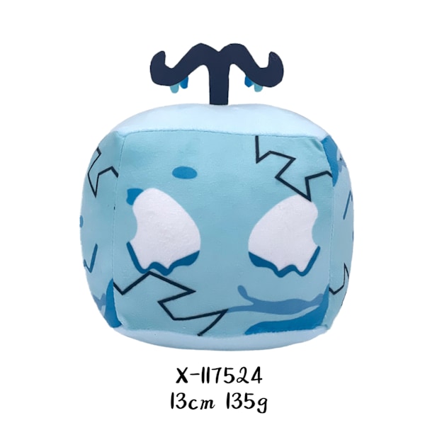 Blox Fruits Devil Fruit Fruit Box Leopard Print Doll Plush Toy Kids Birthday Gift Holiday Gift Ice Cracker