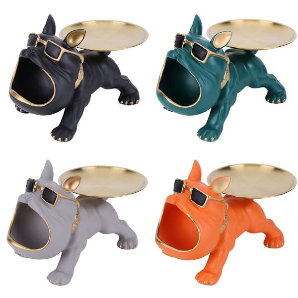 Bulldog Butler Förvaringsbricka Nyckellåda GRÅ Grey