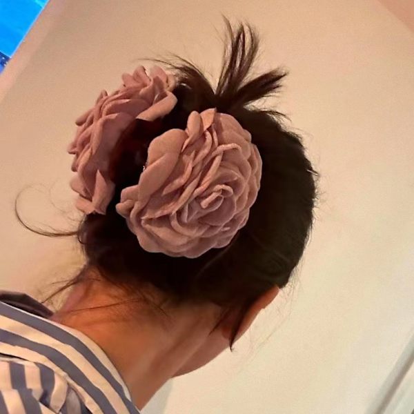 Ruusun ja Ravun Kukka Hårklämma ROSA 9CM vaaleanpunainen 9cm pink