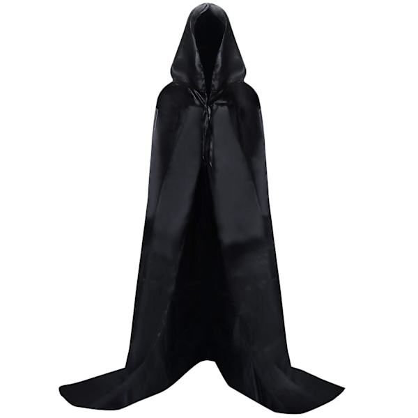 Darth Vader Sort Hættekape til Middelalderlig Halloween & Cosplay (L)-FA-