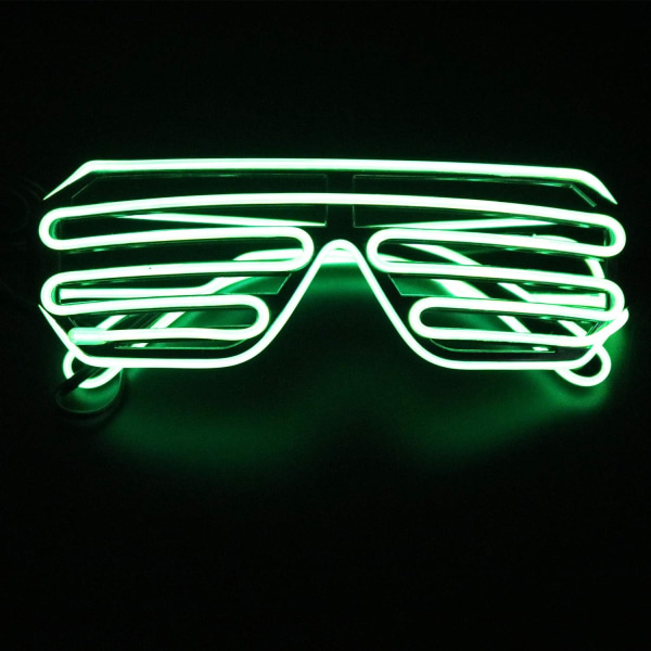 Lysande glasögon, lysande coola glasögon, LED-festglasögon lysande öga