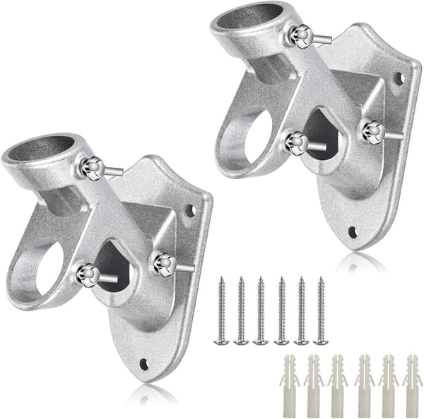 Utendørs flaggstangholder, kraftig flaggstangfeste, flaggstangfeste i aluminium med rustfritt stål for utendørs bruk, rustfri-FA-