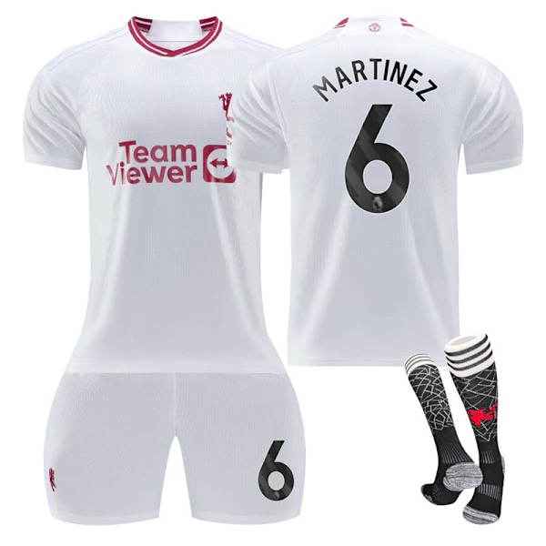2023/24 Manchester United Tredje Tröja #6 Martinez Fotballdrakt Kits L(175-180CM)
