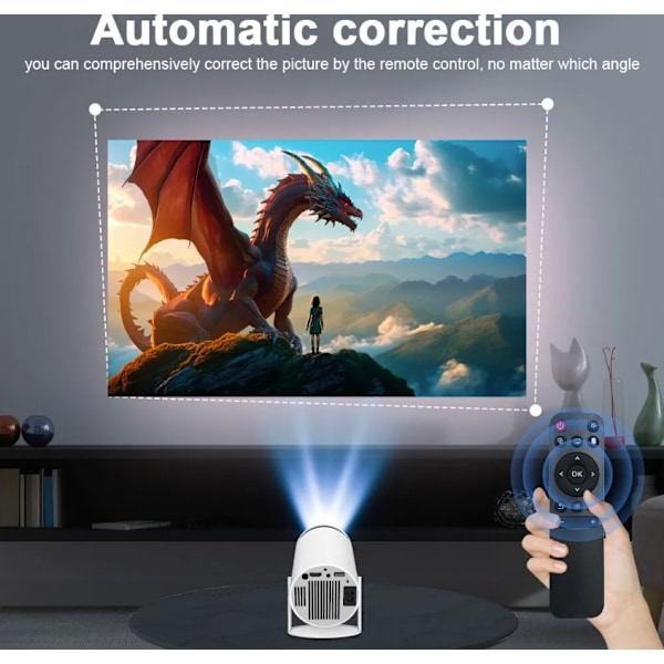 LED-projektor i miniformat 4K HDMI Android