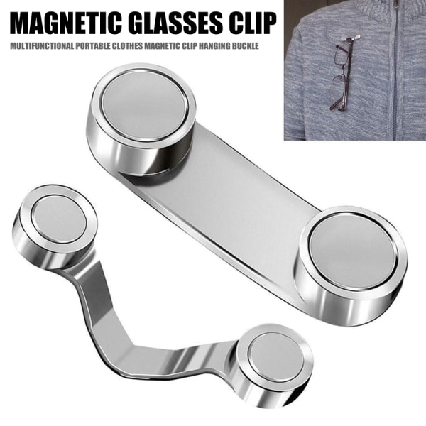 Magnetisk glasögonhållare zinklegering glasögonklämmor 3pcs