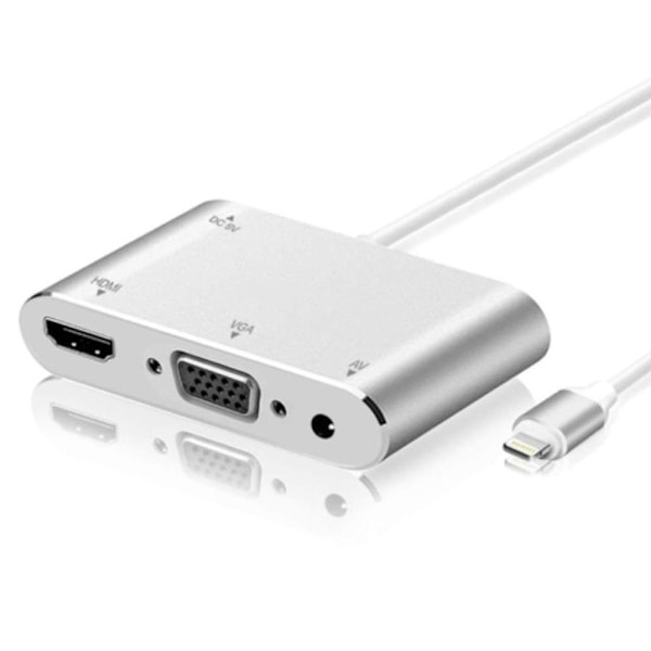 Apple Lightning Digital, 1080P Lightning till HDMI Video & Audio Sync Screen HDMI-kontakt Kompatibel « Lightning-kabel