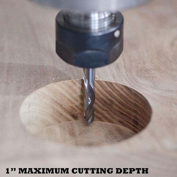 Kompressions skaft diameter 6 mm, skæring 6 mm x 22 mm spiral