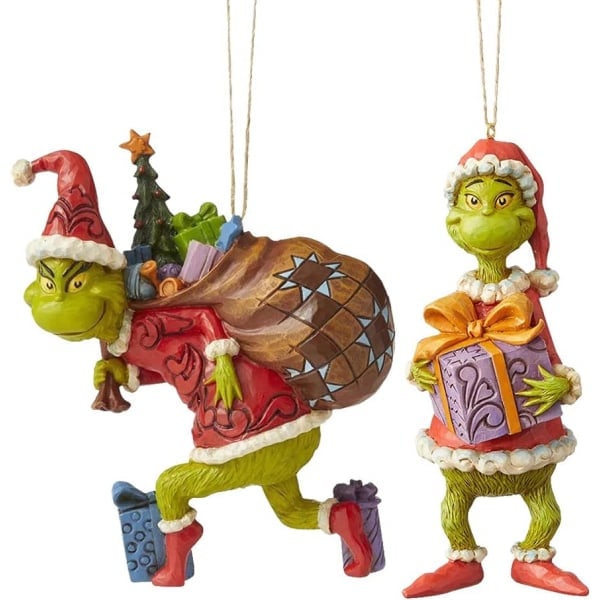 Julgran Grinch-dekorationer - Grinch-rea k