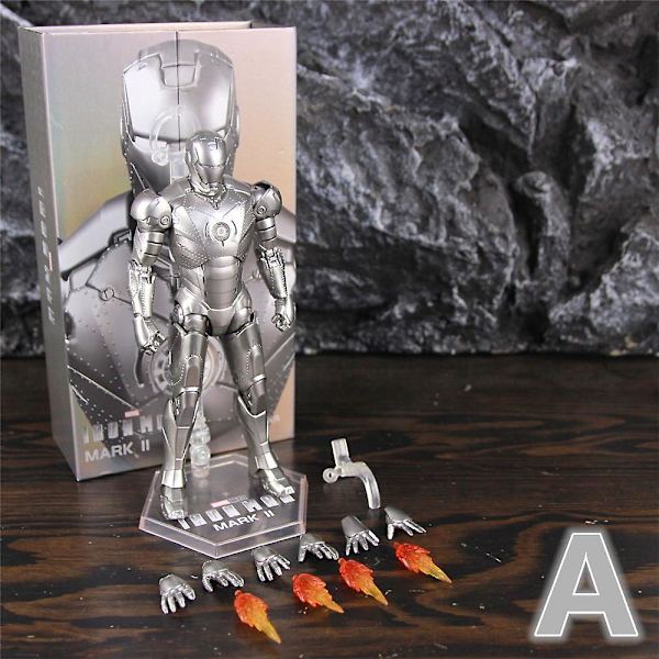 Zd Toys Marvel Iron Man Mk1 Mk2 Mk3 Mk4 Mk5 Mk6 Mk7 Mk42 Mk43 7\" Elokuva Actionfigur Iron-man Mark 1 2 3 4 5 6 7 42 43 Legends C MK2 A - Boxed