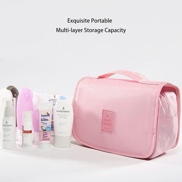 Multifunktionel bærbar toilettaske kosmetik makeuptaske-FA-