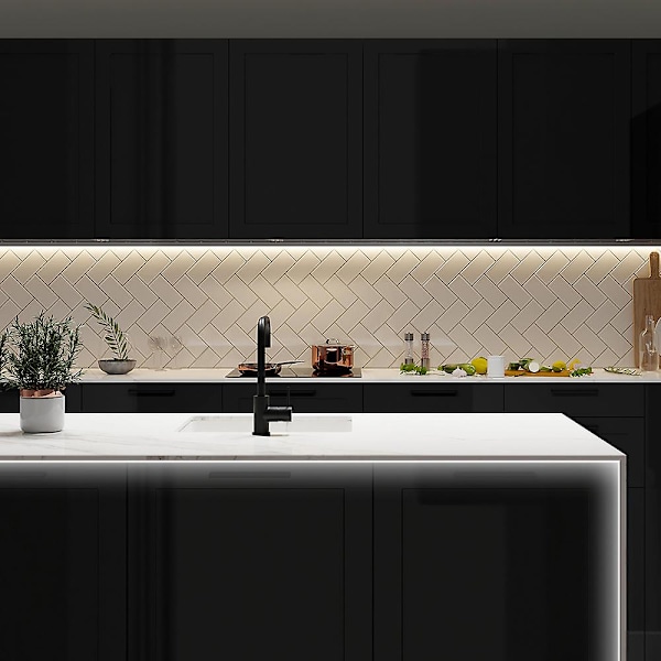 Varmvit LED-list med rörelsesensor 2 meter - Externt batteri-FA7-