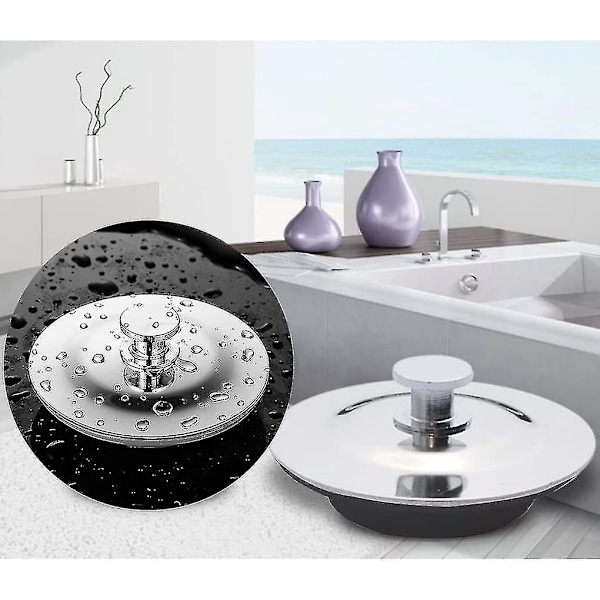 Avloppsplugg 42-45 mm, Badkarsplugg, Diskbänksplugg, Kök, Badrum