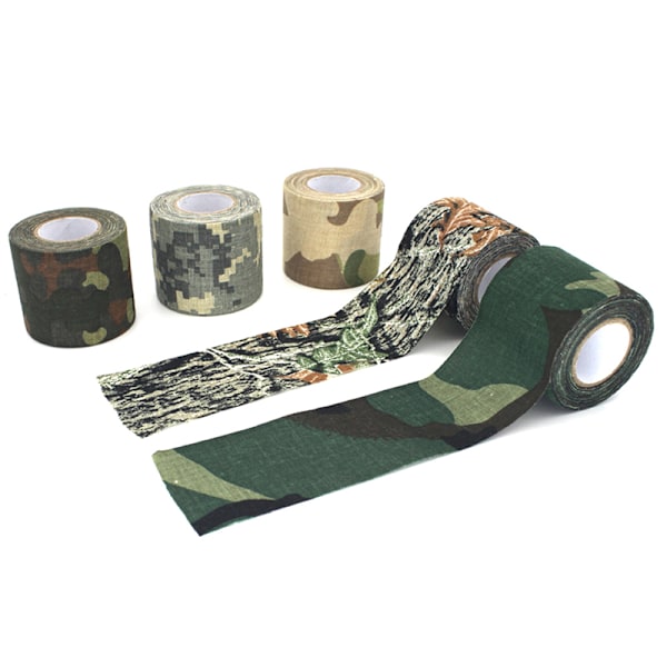 5M Udendørs Camouflage Tape Jakt Vandtæt Tape brown