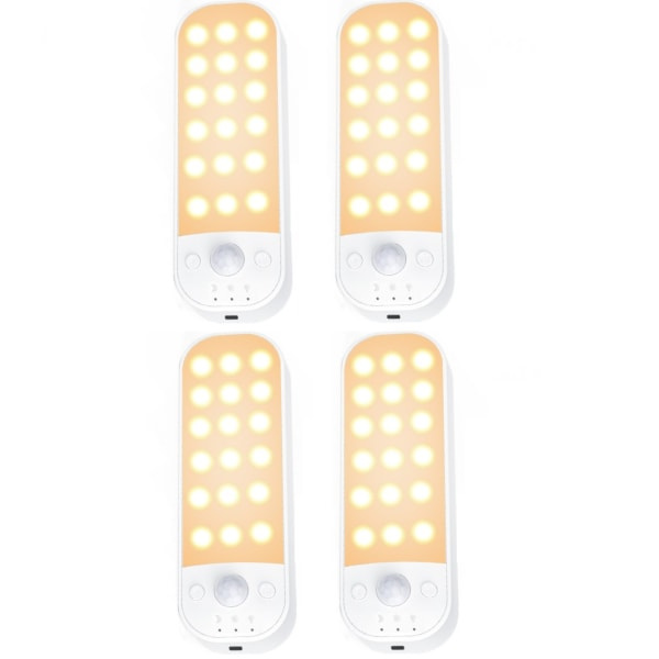 LED rörelsesensor nattlampa magnetisk installation 3 färgtemperatur