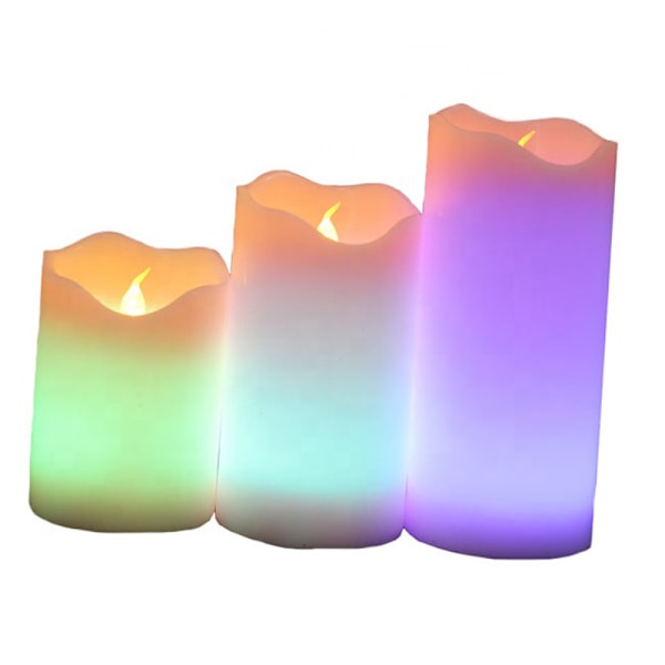 Fargeskiftende LED-lys med fjernkontroll, innebygd batteri, USB