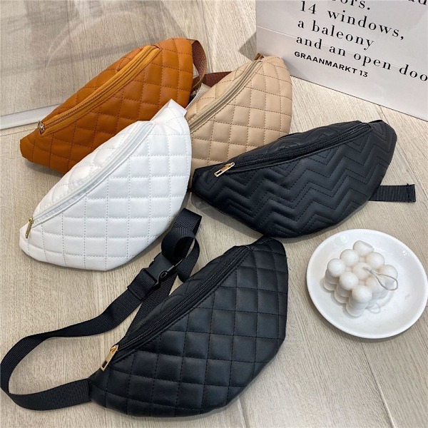 Dam Fanny Pack Midjeväskor Bröstaxelväskor beige