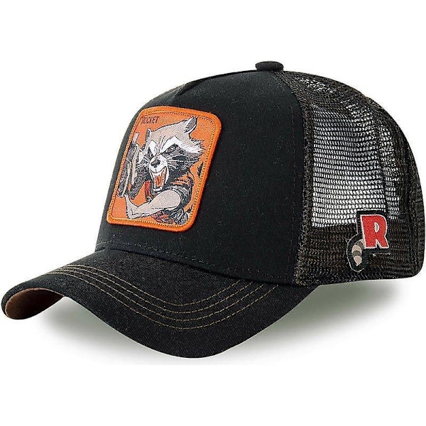 Mickey Snapback Bomull Baseball Cap & Dad Mesh / Trucker Hat ROCKET BLACK