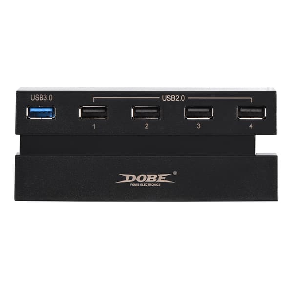 Höghastighets 5-portars USB Hub 2.0 & 3.0 Expansion Hub Controller Adapter för PS4-spelkonsol