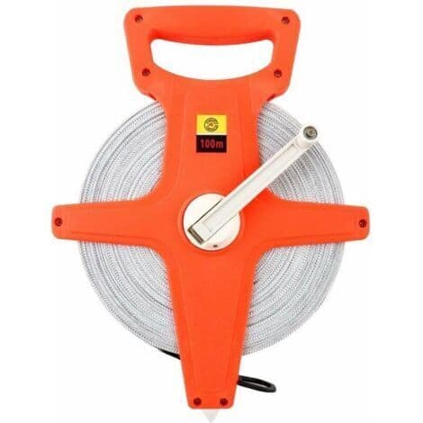 Fiberglass Measuring Tape, Tape Reel, 100M / 330FT, Double-Sided[DB]-FA- Multicolor